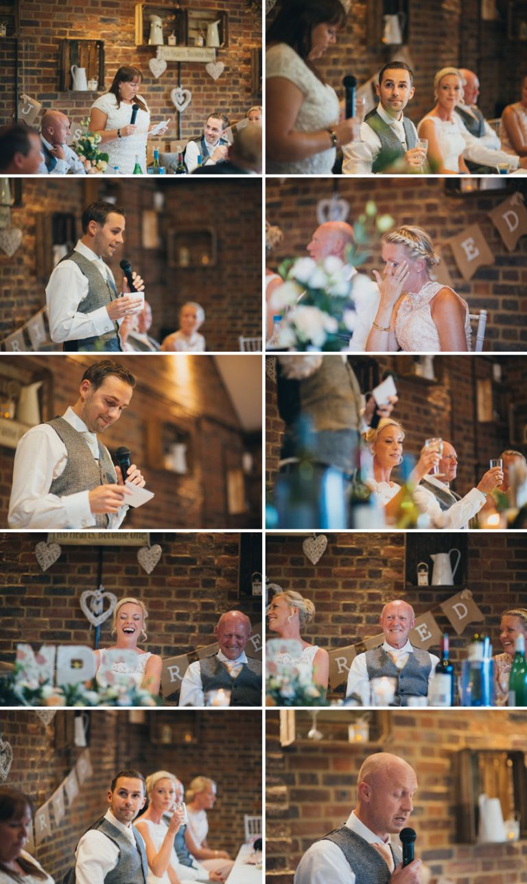 rustic themed wedding at the museum of kent life barn