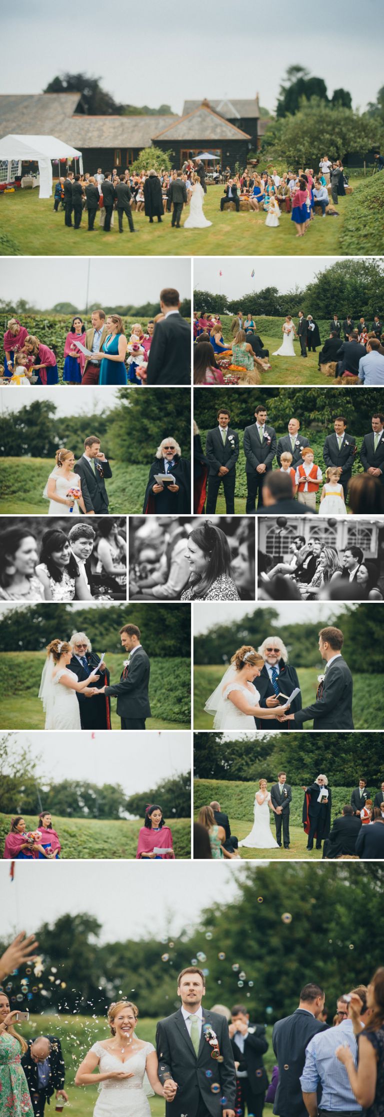 A countryside, music style festival wedding in Kent