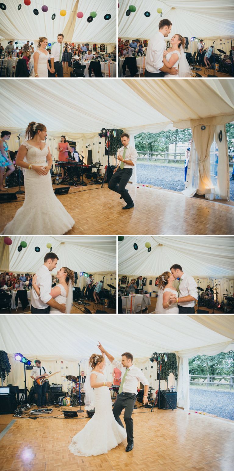 A countryside, music style festival wedding in Kent
