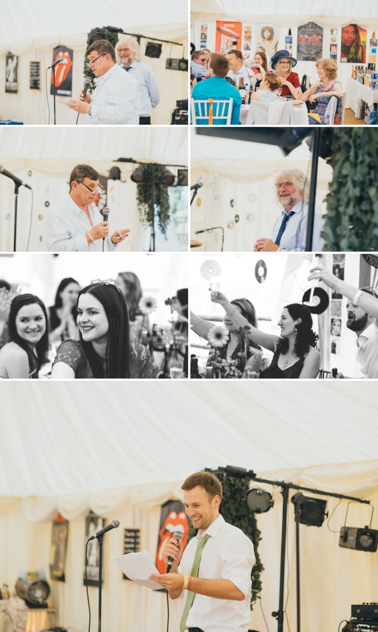 A countryside, music style festival wedding in Kent