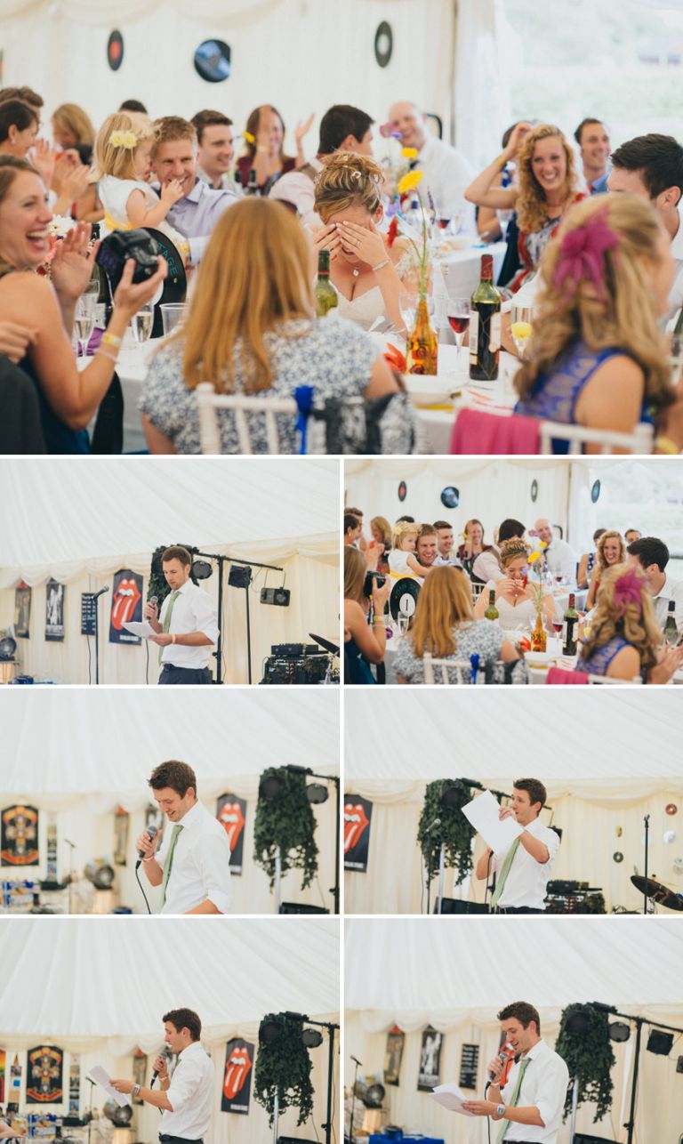A countryside, music style festival wedding in Kent