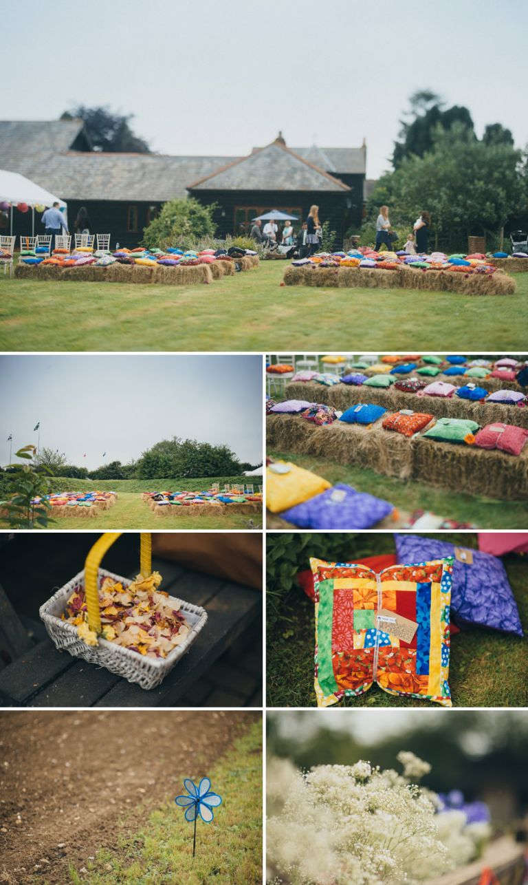 A countryside, music style festival wedding in Kent