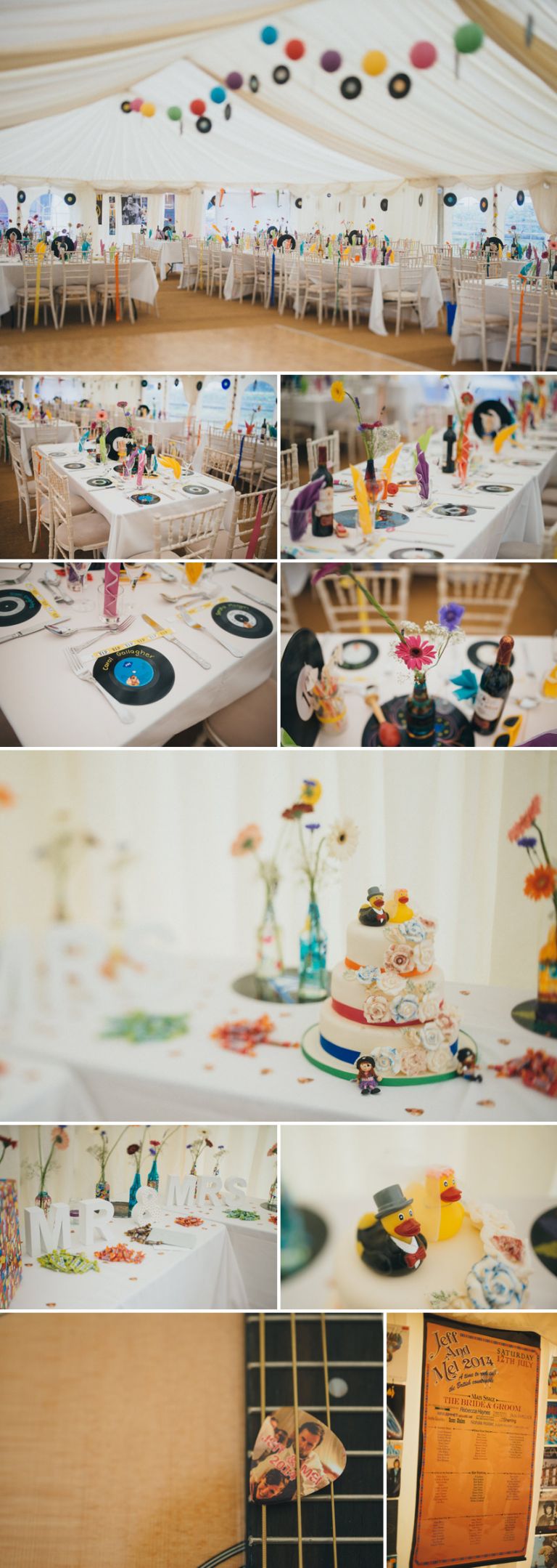 A countryside, music style festival wedding in Kent