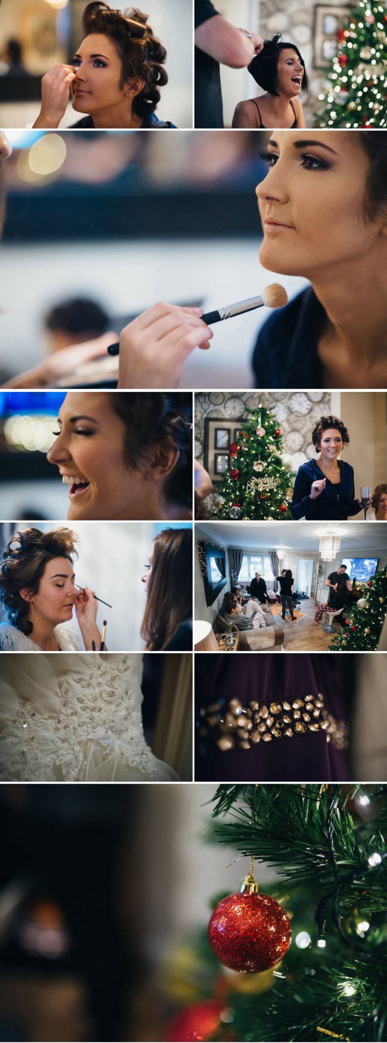 A christmas themed wedding at cooling castle barn