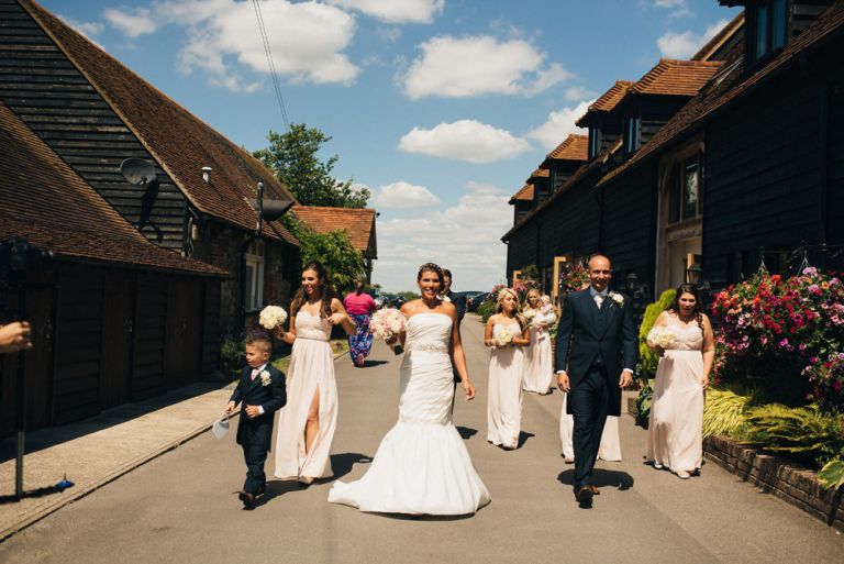 A beautiful wedding at cooling castle barn in kent