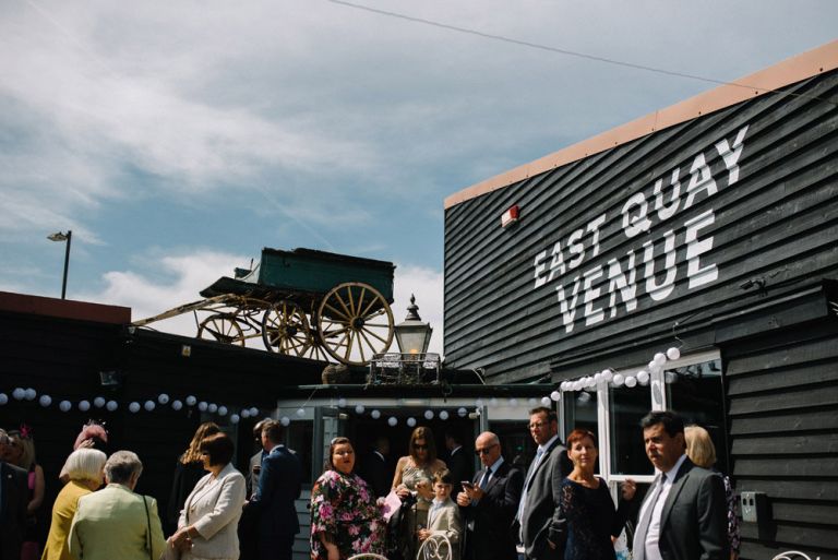 wedding photography at east quay in whitstable 