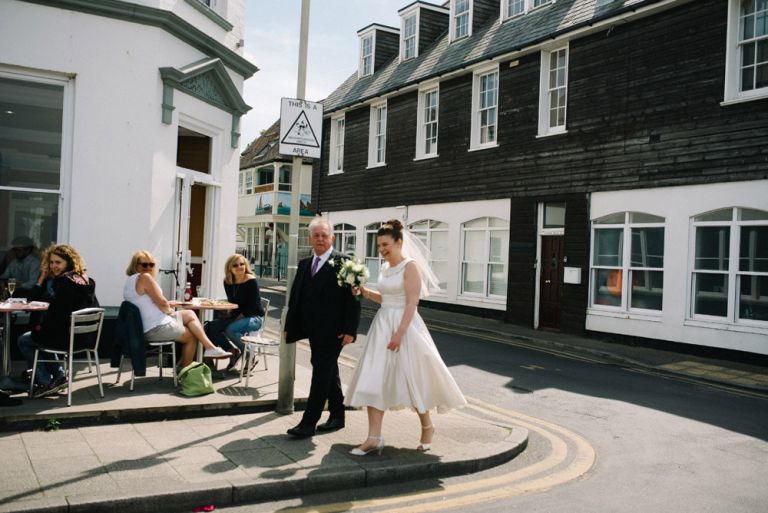 wedding photography at east quay in whitstable 