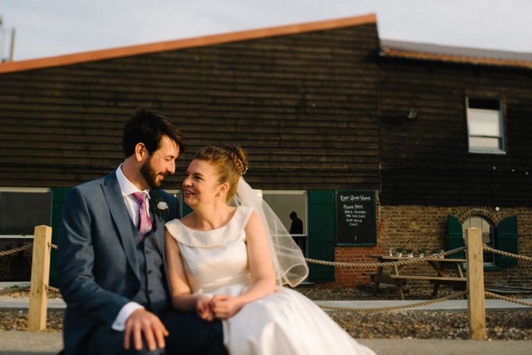 wedding photography at east quay in whitstable 