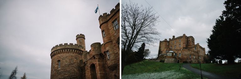 Wedding photography at Dalhousie Castle