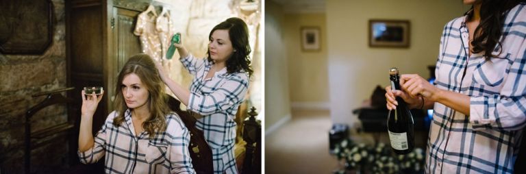 Wedding photography at Dalhousie Castle