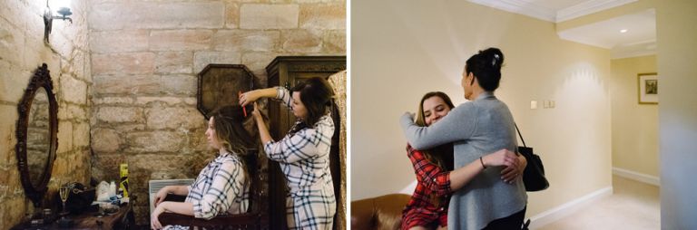 Wedding photography at Dalhousie Castle