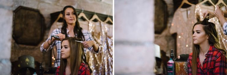 Wedding photography at Dalhousie Castle