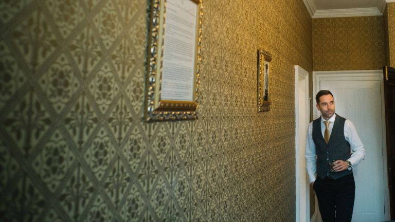 Wedding photography at Dalhousie Castle