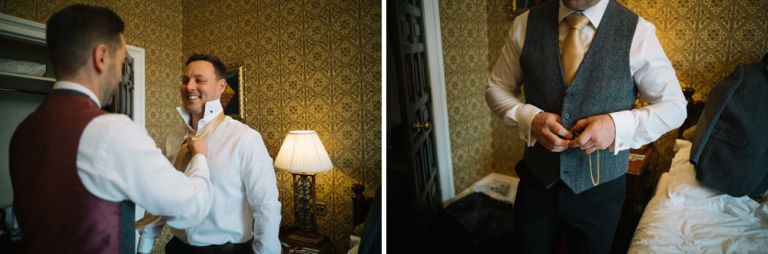 Wedding photography at Dalhousie Castle