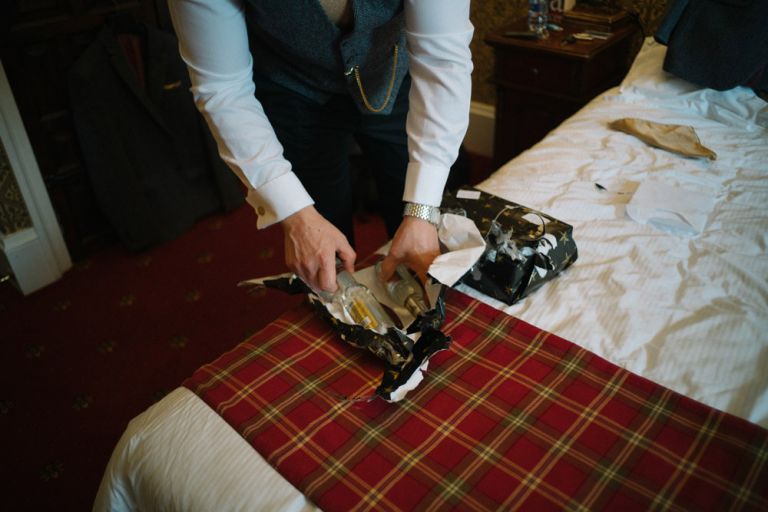 Wedding photography at Dalhousie Castle