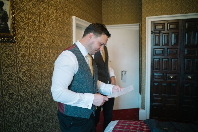 Wedding photography at Dalhousie Castle
