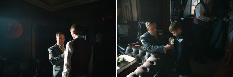 Wedding photography at Dalhousie Castle