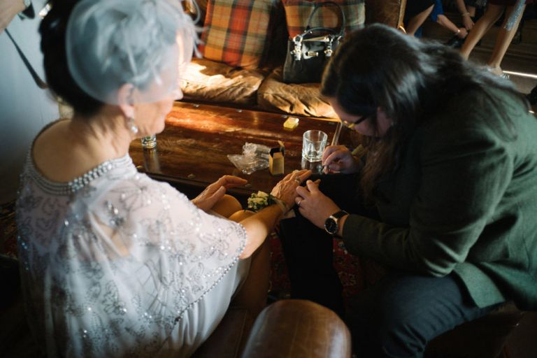 Wedding photography at Dalhousie Castle