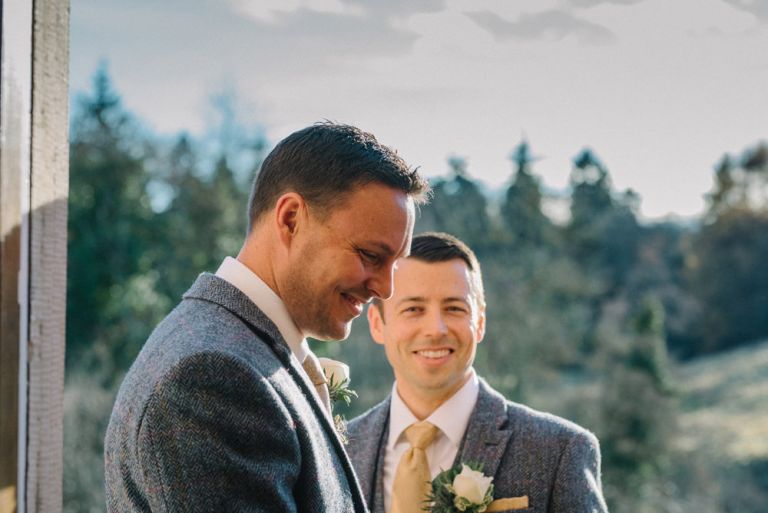 Wedding photography at Dalhousie Castle