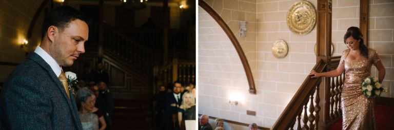 Wedding photography at Dalhousie Castle