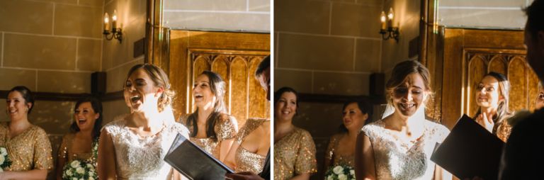 Wedding photography at Dalhousie Castle
