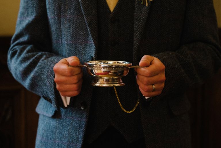 Wedding photography at Dalhousie Castle