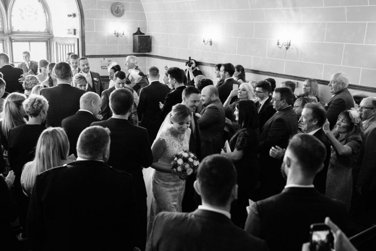 Wedding photography at Dalhousie Castle