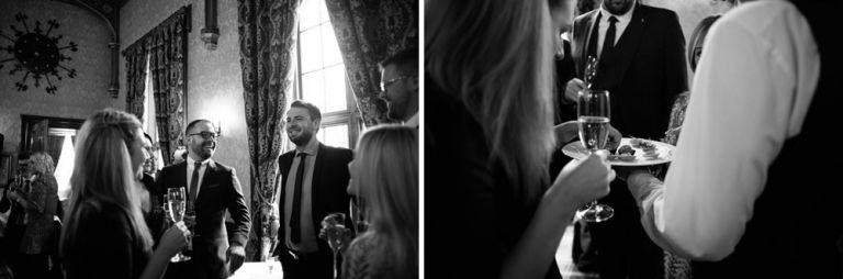 Wedding photography at Dalhousie Castle