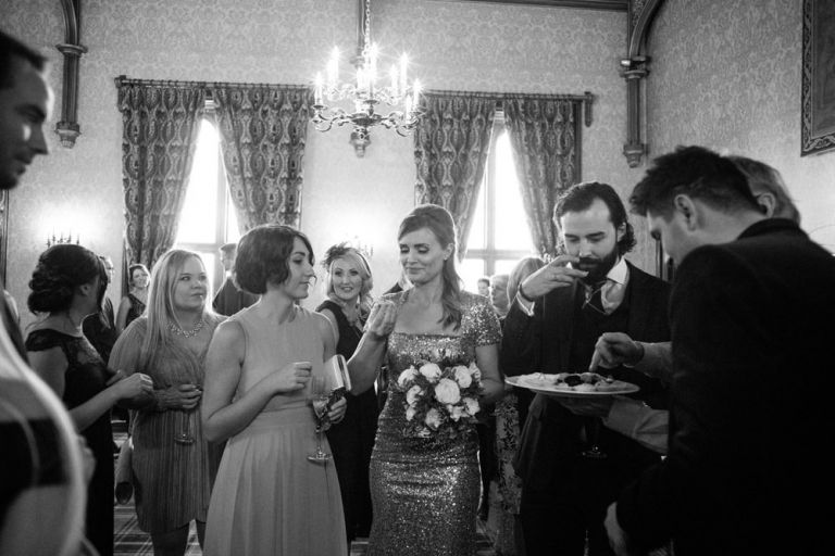 Wedding photography at Dalhousie Castle
