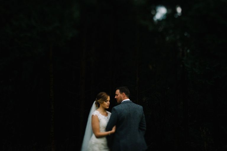 Wedding photography at Dalhousie Castle