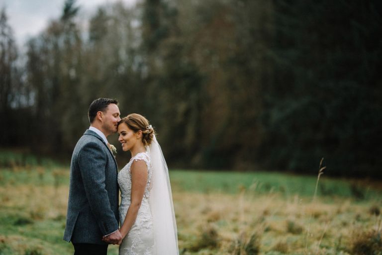 Wedding photography at Dalhousie Castle