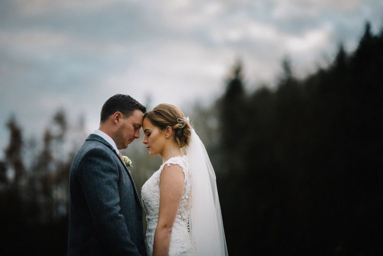 Wedding photography at Dalhousie Castle