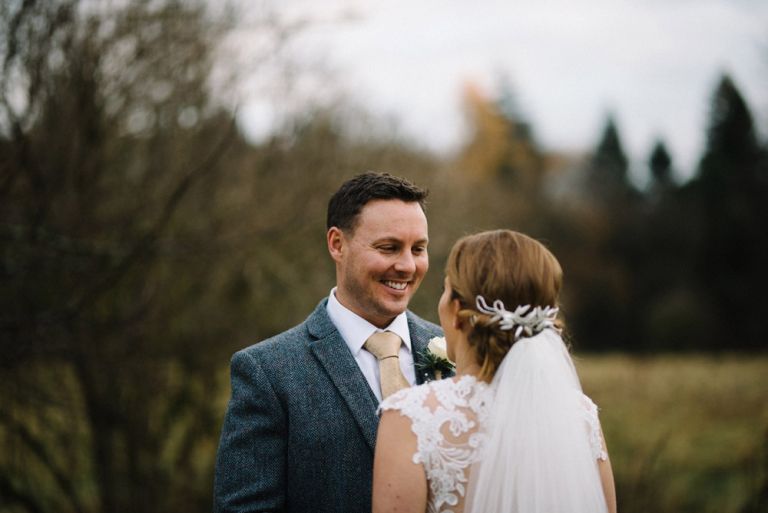 Wedding photography at Dalhousie Castle