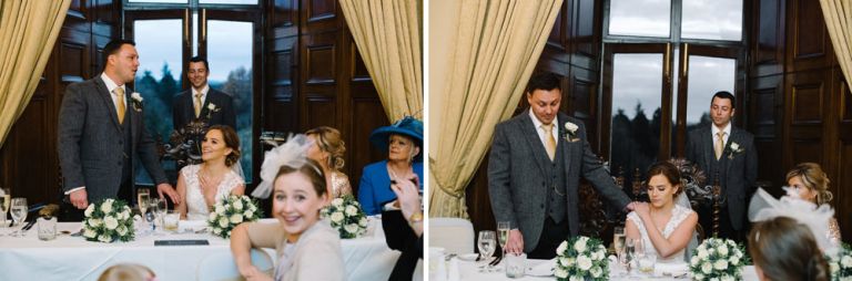 Wedding photography at Dalhousie Castle