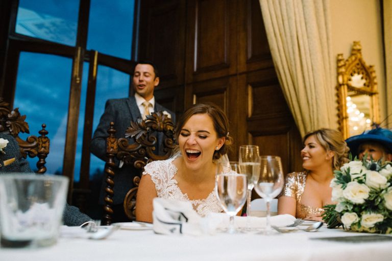 Wedding photography at Dalhousie Castle