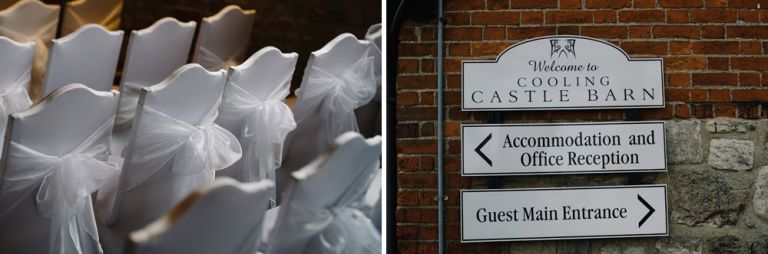 A winter wedding at cooling castle barn