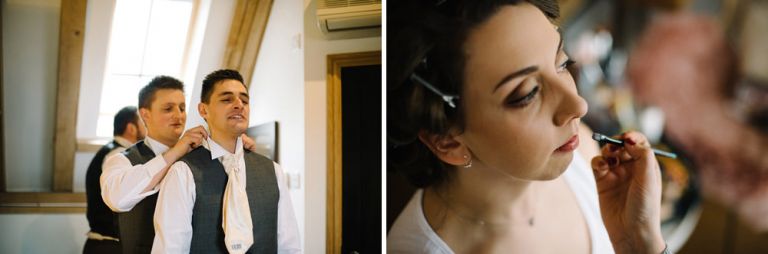 A winter wedding at cooling castle barn