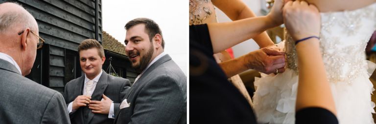 A winter wedding at cooling castle barn