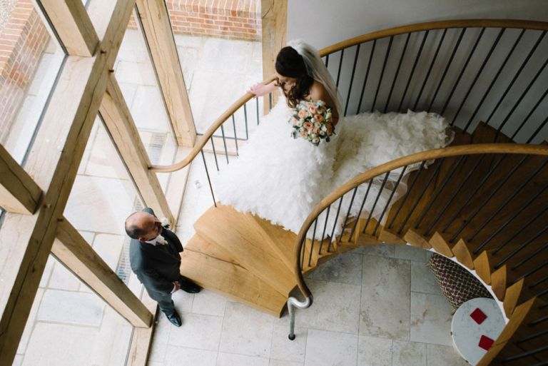 A winter wedding at cooling castle barn