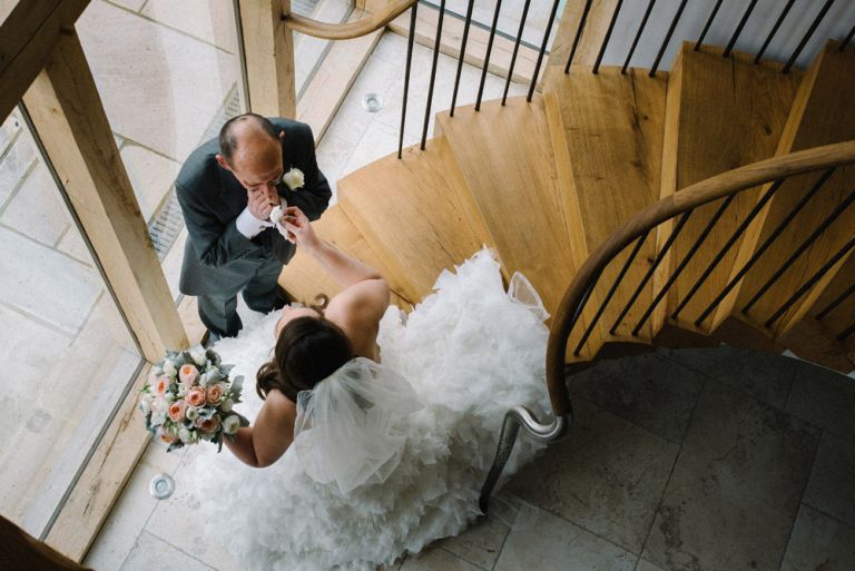 A winter wedding at cooling castle barn