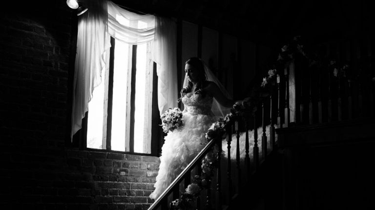 A winter wedding at cooling castle barn