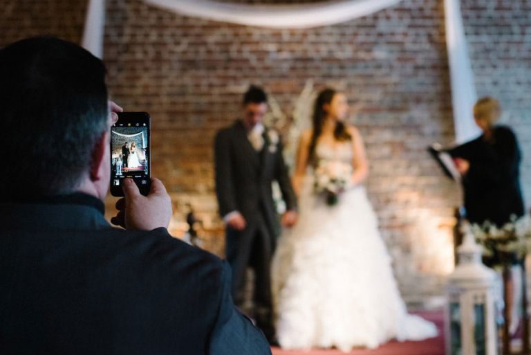 A winter wedding at cooling castle barn