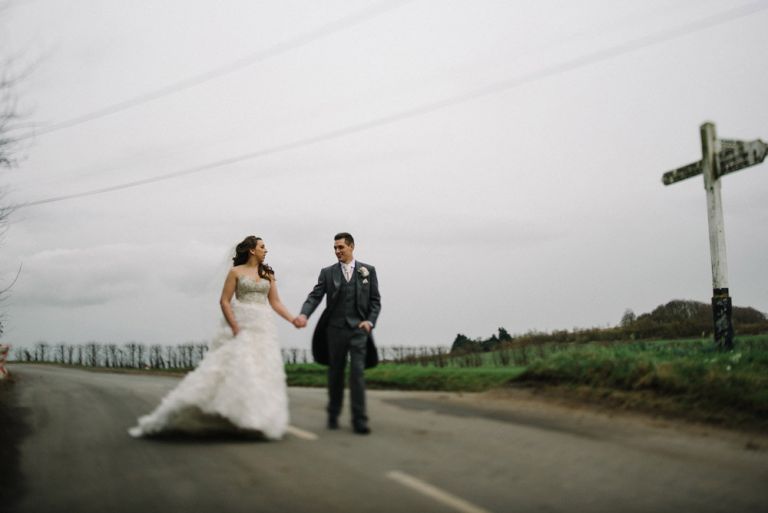 A winter wedding at cooling castle barn