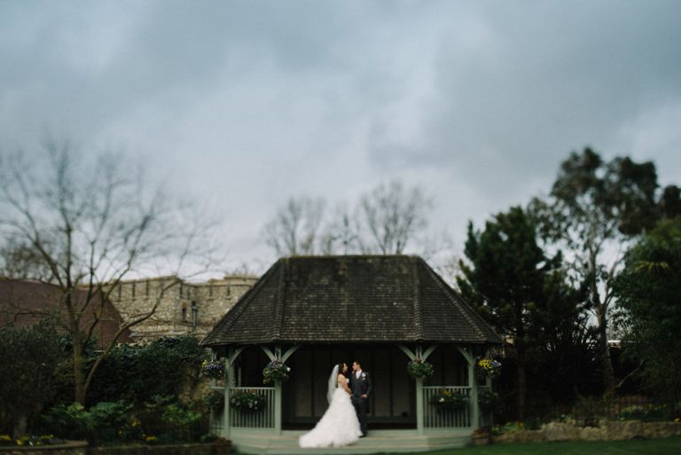A winter wedding at cooling castle barn