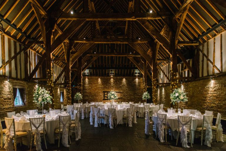 A winter wedding at cooling castle barn
